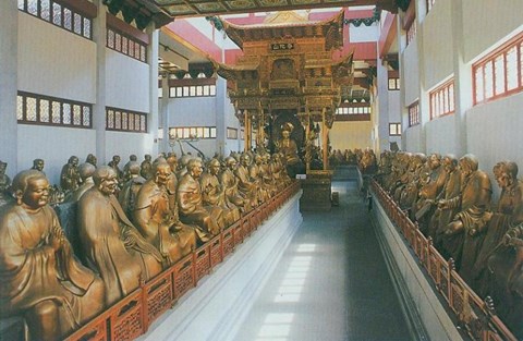 湖北汉阳归元寺罗汉堂始建于清朝道光年间,咸丰二年(1852年)毁于兵燹